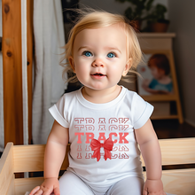 Load image into Gallery viewer, Stacked Track Baby Tee
