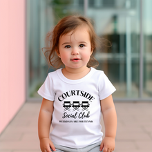 Load image into Gallery viewer, Courtside Social Club Tennis Baby Tee