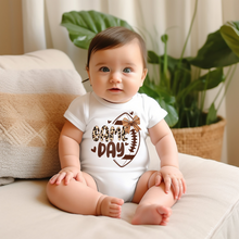 Load image into Gallery viewer, Game Day Leopard Baby Onesie