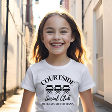 Load image into Gallery viewer, Courtside Social Club Tennis Youth T-shirt