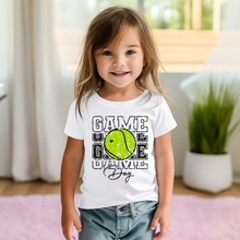 Load image into Gallery viewer, Sparkle Game Day Tennis Toddler Tee