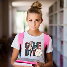 Load image into Gallery viewer, Baseball Lightning Game Day Youth T-shirt