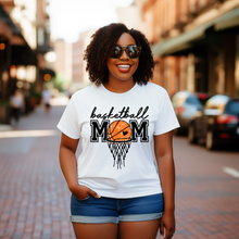 Load image into Gallery viewer, Basketball Heart Mom T-shirt