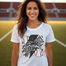 Load image into Gallery viewer, Baseball Checkered Star T-shirt