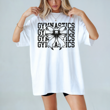 Load image into Gallery viewer, Gymnastics Stacked Coquette Teen T-shirt