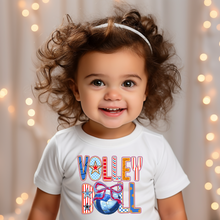 Load image into Gallery viewer, Colorful Volleyball Baby Tee