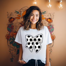 Load image into Gallery viewer, Game Day Soccer Bow Teen T-shirt
