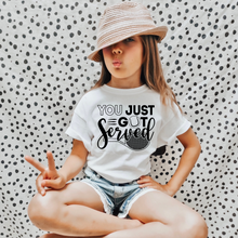 Load image into Gallery viewer, You Just Got Served Tennis Youth T-shirt