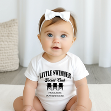 Load image into Gallery viewer, Little Swimmer Social Club Baby Onesie