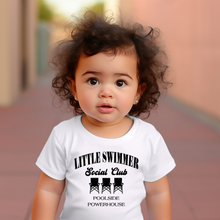 Load image into Gallery viewer, Little Swimmer Social Club Baby Tee