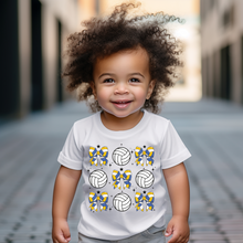 Load image into Gallery viewer, Volleyball Coquette Baby Tee