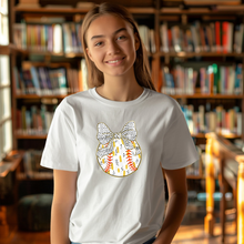 Load image into Gallery viewer, Glitter Softball Teen T-shirt