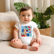 Load image into Gallery viewer, Swim Team Boho Baby Onesie