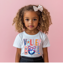 Load image into Gallery viewer, Colorful Volleyball Toddler Tee