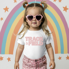 Load image into Gallery viewer, Track & Field Checkered Baby Tee