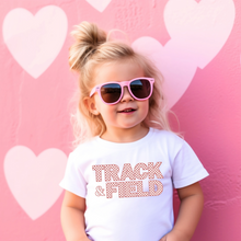 Load image into Gallery viewer, Track & Field Checkered Toddler Tee
