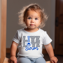 Load image into Gallery viewer, Live Love Swim Baby Tee