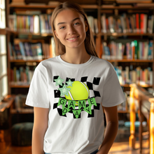 Load image into Gallery viewer, Retro Game Day Tennis Teen T-shirt