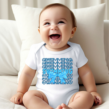 Load image into Gallery viewer, Swimming Coquette Baby Onesie
