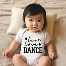 Load image into Gallery viewer, Live Love Dance Baby Onesie