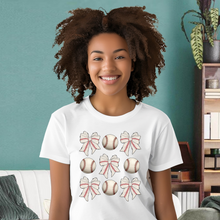 Load image into Gallery viewer, Baseball Coquette Teen T-shirt
