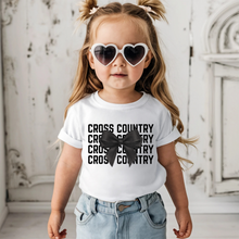 Load image into Gallery viewer, Cross Country Stacked Coquette Toddler Tee