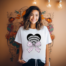 Load image into Gallery viewer, Lacrosse Heart Coquette Teen T-shirt