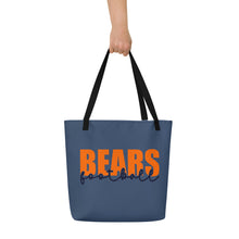 Load image into Gallery viewer, Bears Knockout All-Over Print Large Tote Bag