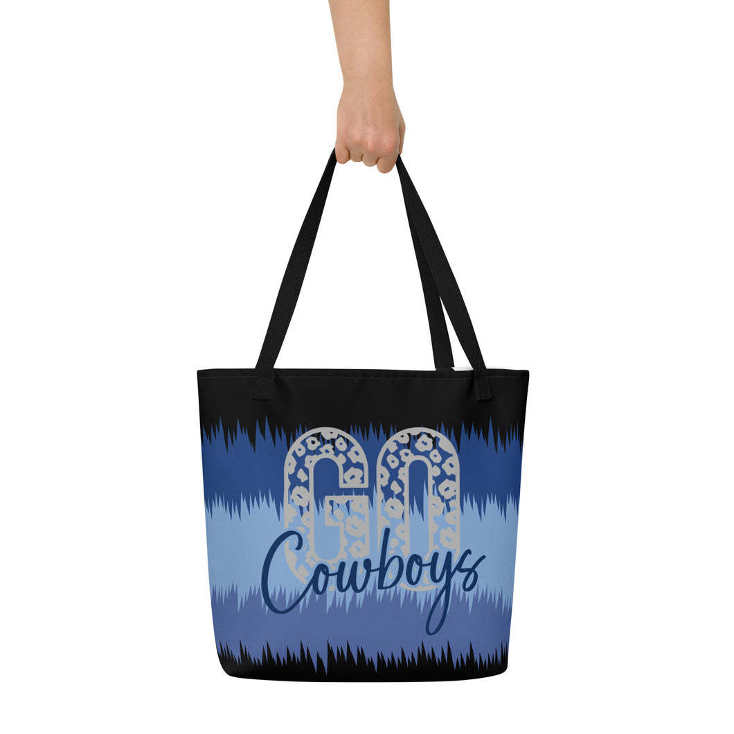 Go Cowboys All-Over Print Large Tote Bag(NFL)