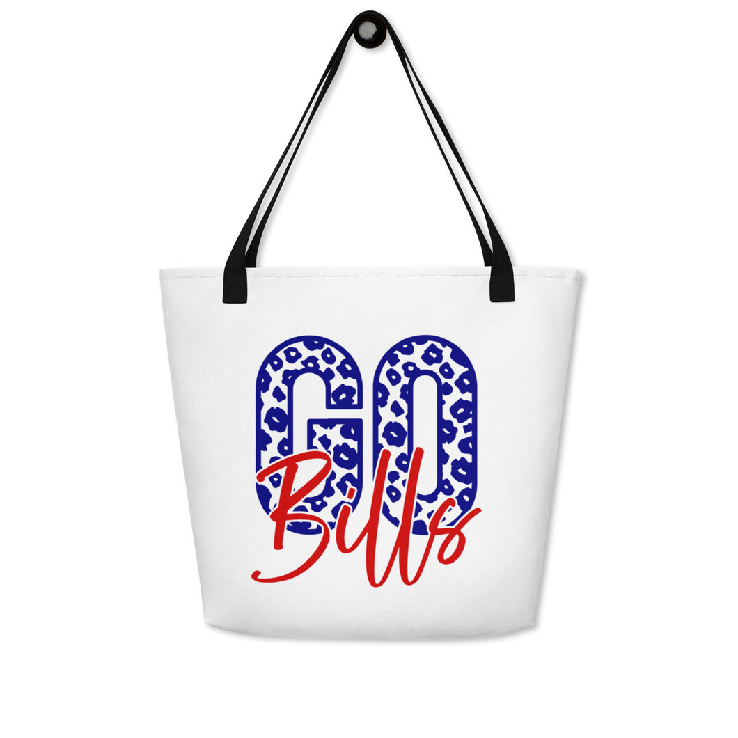 Go Bills All-Over Print Large Tote Bag(NFL)