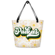 Load image into Gallery viewer, Packers Retro All-Over Print Large Tote Bag(NFL)