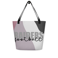 Load image into Gallery viewer, Raiders Knockout All-Over Print Large Tote Bag(NFL)