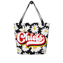Load image into Gallery viewer, Chiefs Retro All-Over Print Large Tote Bag(NFL)
