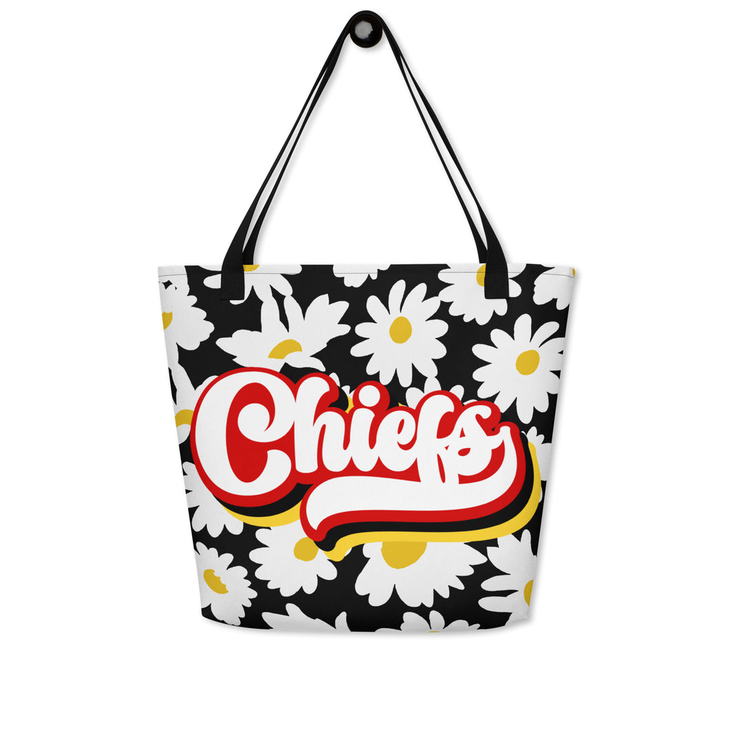 Chiefs Retro All-Over Print Large Tote Bag(NFL)