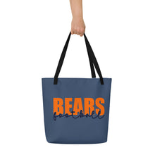 Load image into Gallery viewer, Bears Knockout All-Over Print Large Tote Bag