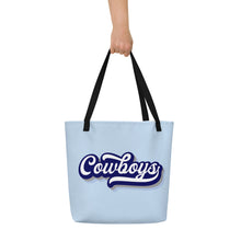Load image into Gallery viewer, Cowboys Retro All-Over Print Large Tote Bag(NFL)