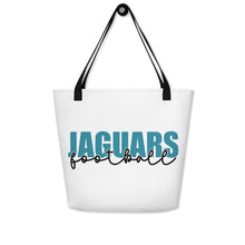 Load image into Gallery viewer, Jaguars Knockout All-Over Print Large Tote Bag(NFL)