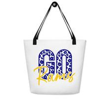 Load image into Gallery viewer, Go Rams All-Over Print Large Tote Bag(NFL)