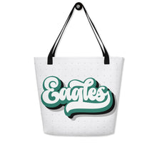 Load image into Gallery viewer, Eagles Retro All-Over Print Large Tote Bag(NFL)
