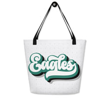 Load image into Gallery viewer, Eagles Retro All-Over Print Large Tote Bag(NFL)