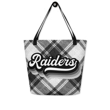 Load image into Gallery viewer, Raiders Retro All-Over Print Large Tote Bag(NFL)