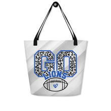Load image into Gallery viewer, Go Lions All-Over Print Large Tote Bag(NFL)