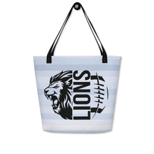 Load image into Gallery viewer, Lions Football All-Over Print Large Tote Bag(NFL)