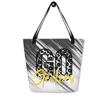 Load image into Gallery viewer, Go Steelers All-Over Print Large Tote Bag(NFL)