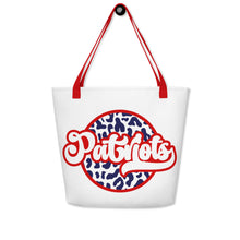 Load image into Gallery viewer, Patriots Cheeta All-Over Print Large Tote Bag(NFL)