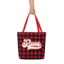 Load image into Gallery viewer, Buccs Retro All-Over Print Large Tote Bag(NFL)