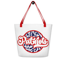 Load image into Gallery viewer, Patriots Cheeta All-Over Print Large Tote Bag(NFL)
