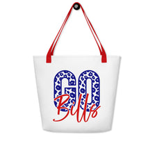 Load image into Gallery viewer, Go Bills All-Over Print Large Tote Bag(NFL)
