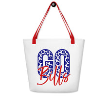 Load image into Gallery viewer, Go Bills All-Over Print Large Tote Bag(NFL)