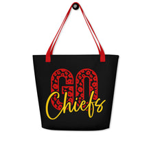 Load image into Gallery viewer, Go Chiefs All-Over Print Large Tote Bag(NFL)
